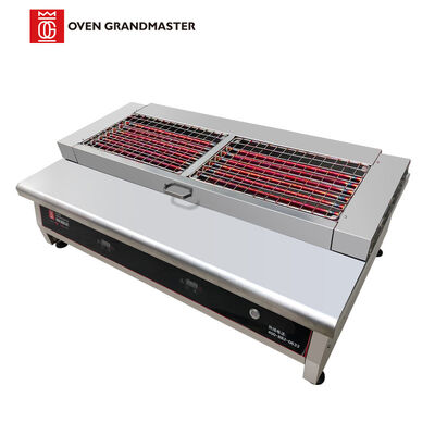 Grill commercial en acier inoxydable avec 12 kW de puissance et 380 V de tension pour les restaurants et les restaurants en plein air
