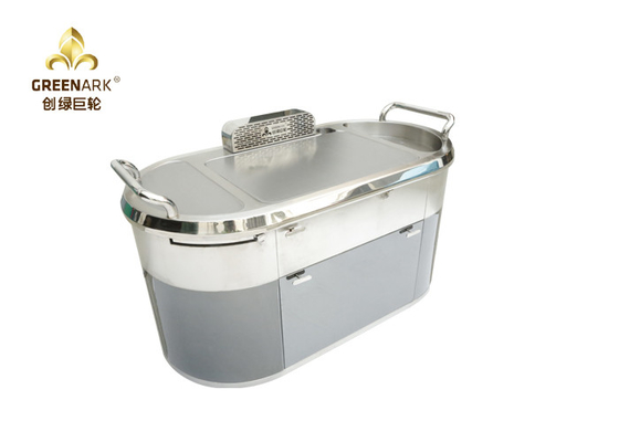 L'ovale en bas de l'épuisement Teppanyaki mobile grillent le Tableau électromagnétique de Hibachi avec la purification