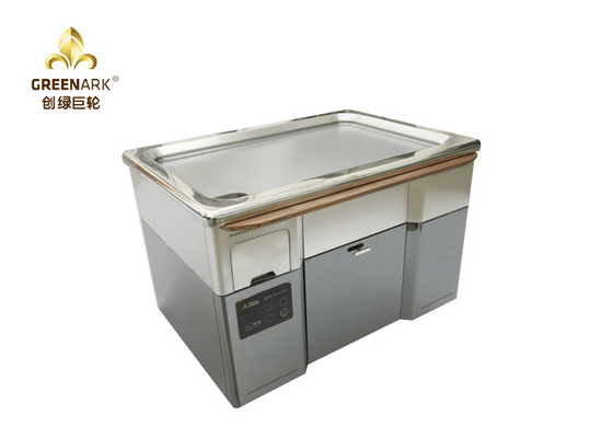 Épuisement supérieur de chauffage électromagnétique Teppanyaki de gril mobile d'acier inoxydable